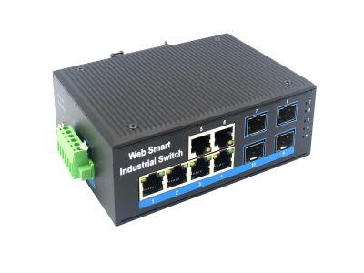 千兆4光6電SFP 非網管工業級交換機 千兆4光6電SFP 非網管工業級交換機