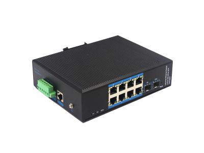 管理型千兆 2光8電工業級交換機