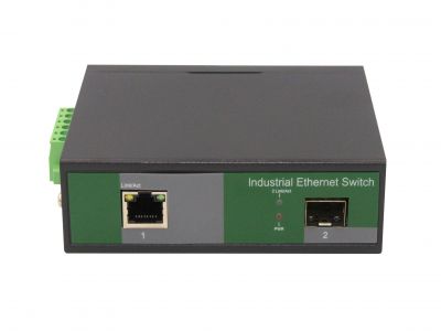 鋼合金工業級千兆1光1電SFP工業級交換機